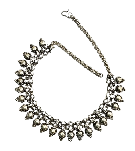 Silver Embellished Necklace