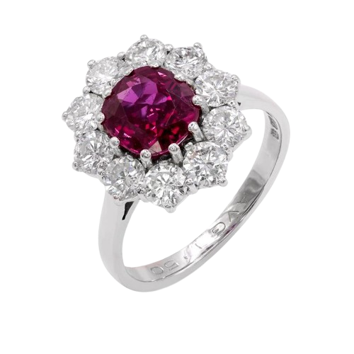 Ruby Cluster Ring