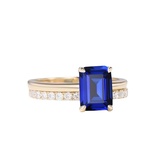 Sapphire Solitaire Ring